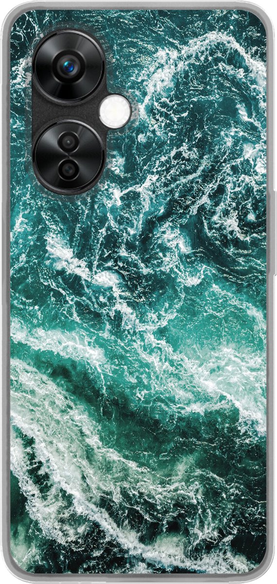 Telefoonhoesje Geschikt voor OnePlus Nord CE 3 Lite hoesje - Marmer print - Patroon - Natuurstenen - Siliconen Telefoonhoesje Telefoonhoesje