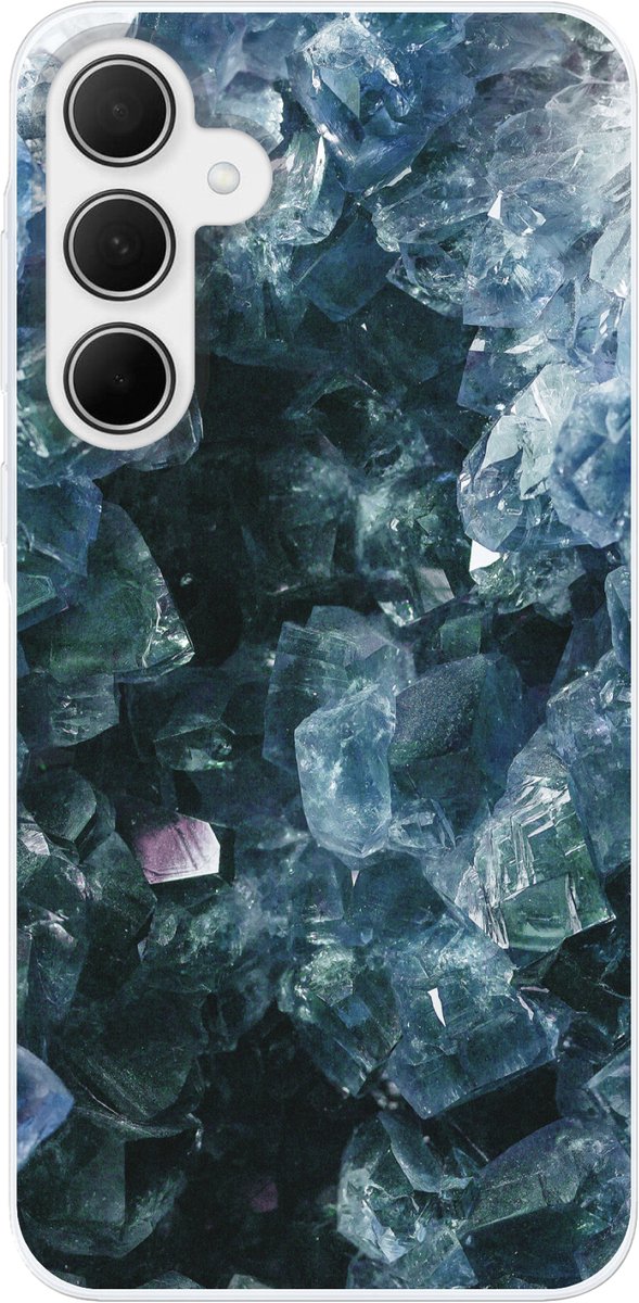 Telefoonhoesje Geschikt voor Samsung Galaxy A35 hoesje - Edelstenen en mineralen - Kristal - Natuursteen - Siliconen Telefoonhoesje Telefoonhoesje