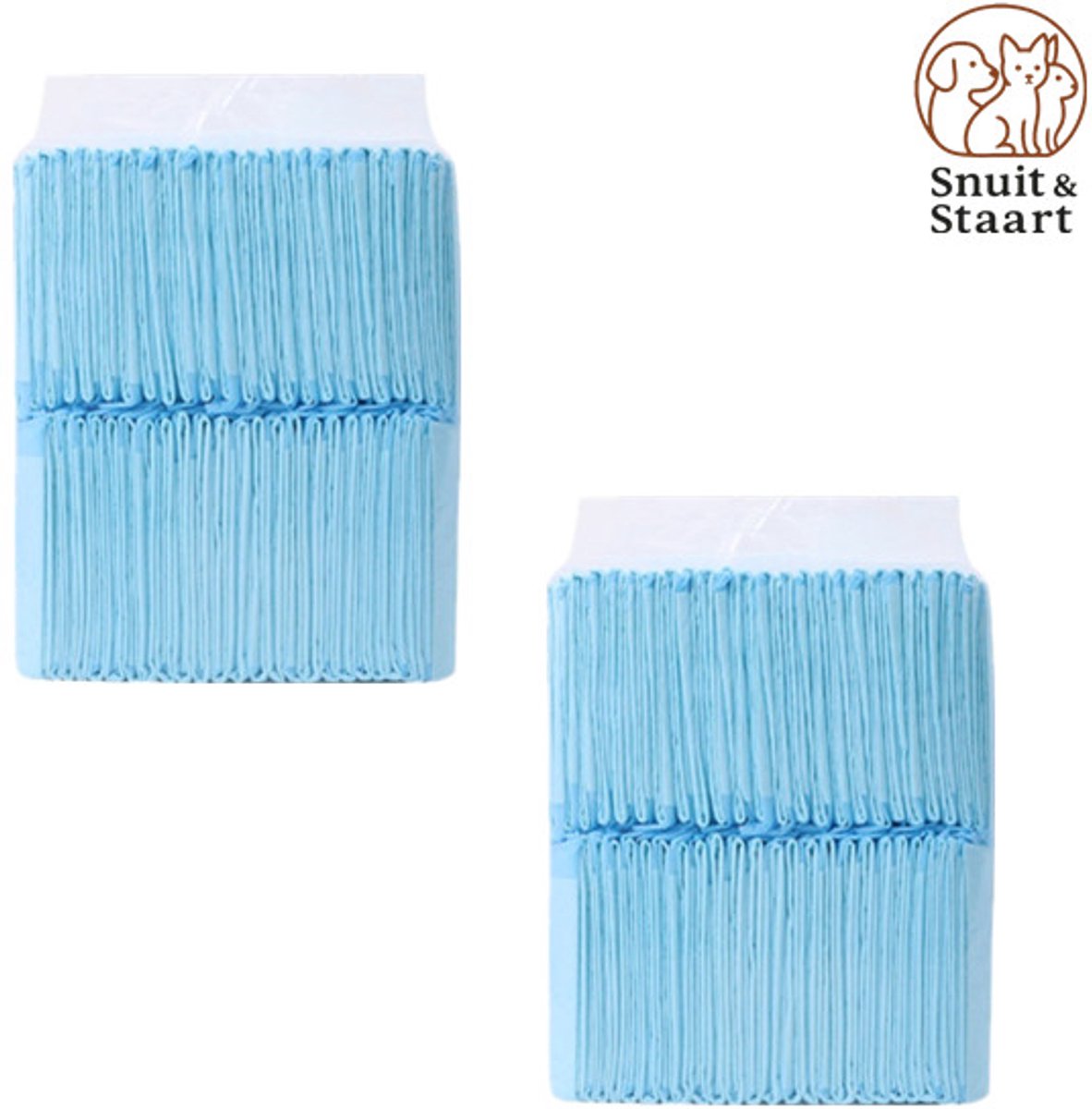 Hondentoilet - Trainingspads 45x33 cm - Honden Toilet - Trainingspad - Zindelijk Maken - Blauw - 200 stuks met 4 rollen hondenpoepzakjes