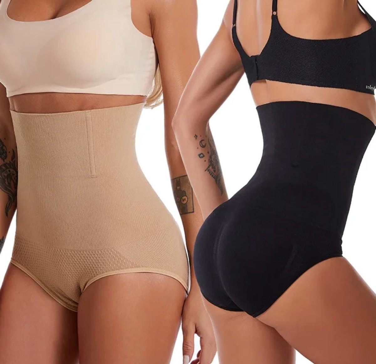 Corrigerend ondergoed - High Waist Shapewear Panty ZWART 6XL – Discreet – Tilt en Vormt de Billen, Controleert de Buik, Intieme Katoenen Bescherming, Onzichtbaar en Comfortabel, Kleine Interne Beugels- Direct Verminderend Effect - 6XL