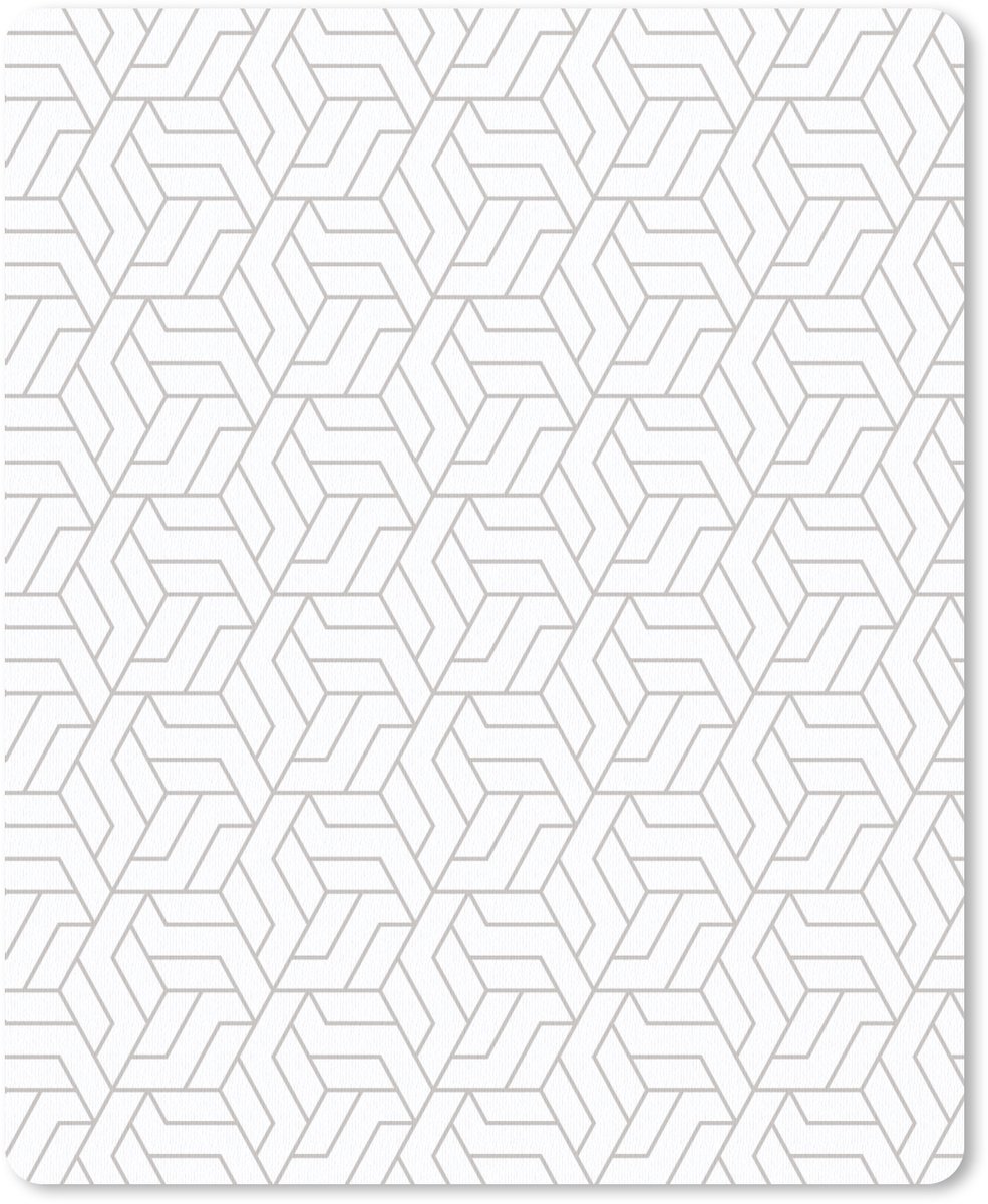 Muismat 19x23 cm - Mousepad Grafisch - Patroon - Modern - Hexagon - Muismatten