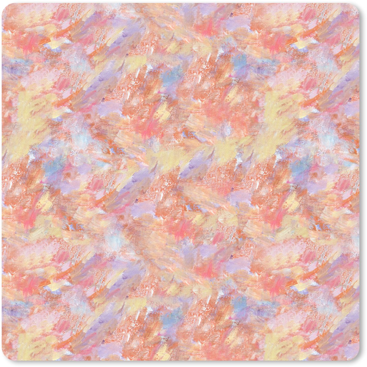 Muismat 30x30 cm - Mousepad Abstract - Multi - Kleur - Verf - Muismatten