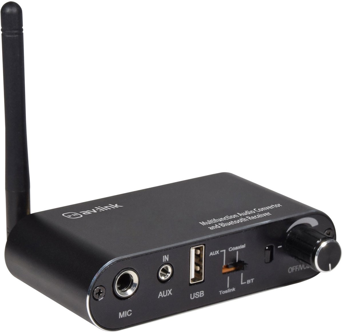 AV:Link Multifunctionele audioconvertor en Bluetooth-ontvanger