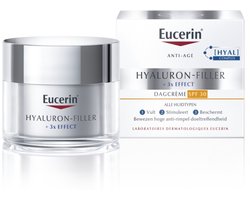 Eucerin Hyaluron-Filler + 3x EFFECT Dagcreme voor Vrouwen - Gezichtscreme SPF 30 - Anti Rimpel Creme - Skincare - 50 ml