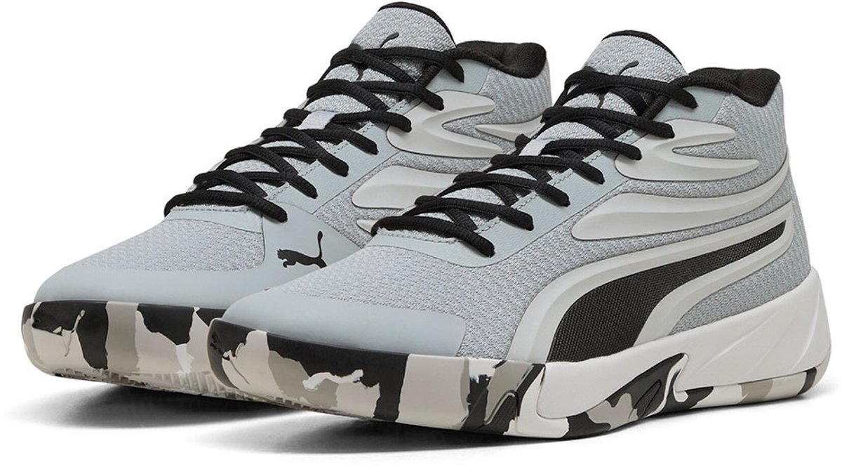 PUMA SELECT Court Pro Marble Basketbalschoenen Grijs Man