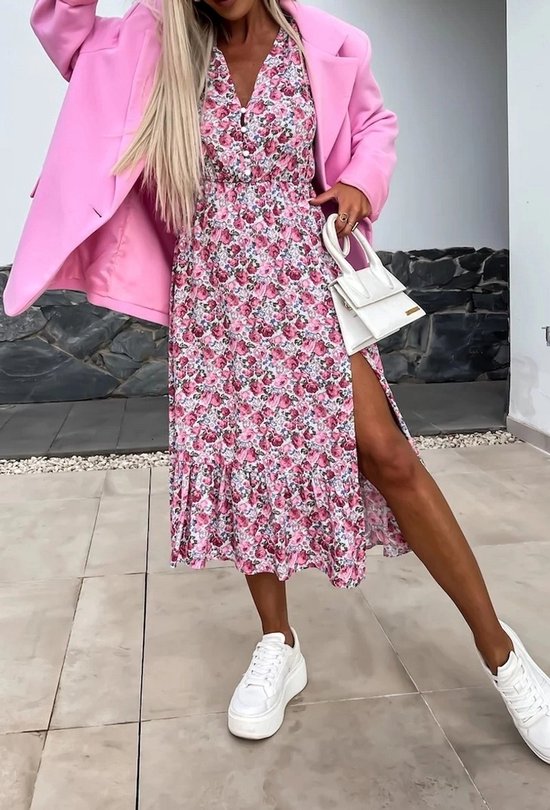 Schilo-jolie MIDI SHIRT Spring 2025 DRESS WVN - Rose- Dames Jurk - One Size