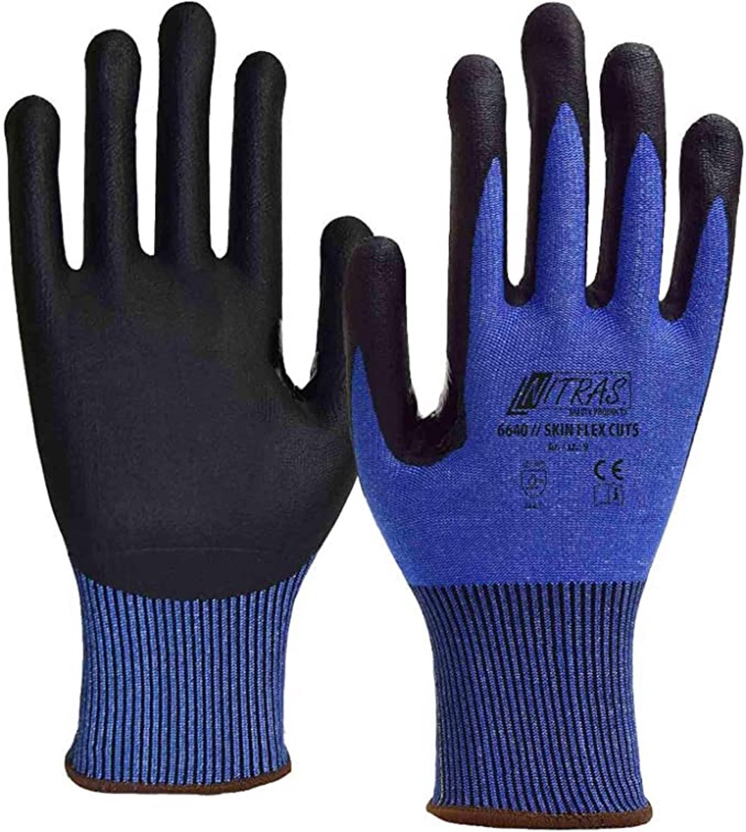 Nitras 6640 Skin Flex CUT5 snijbestendige handschoen 10 paar - maat M