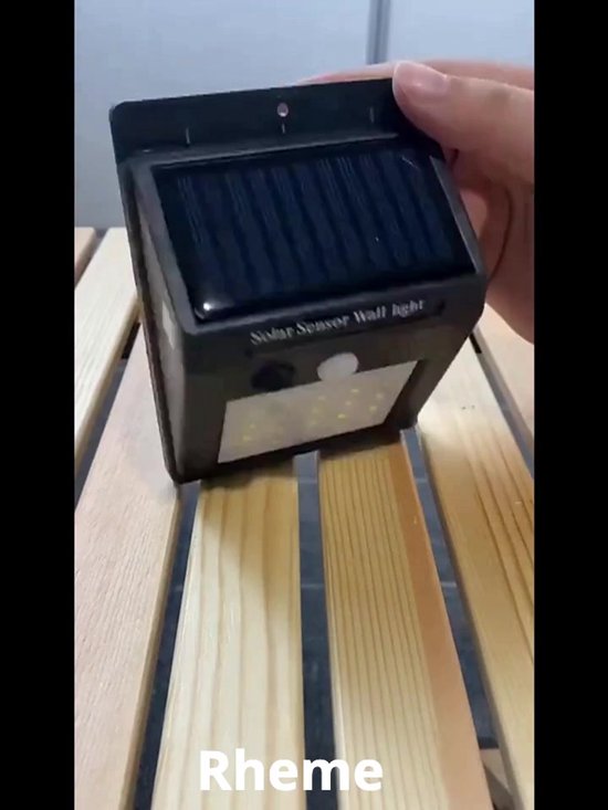 Solar Buitenlamp - Set van 2 Stuks - Bewegingssensor - 20 LED - Waterdicht - Buiten & Tuin sensor - Buitenverlichting op Zonne-energie - Rheme