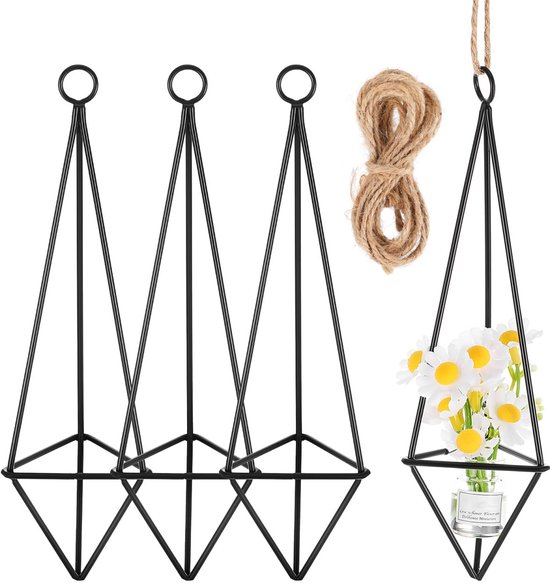 1/3 stuks Macramé plantenhanger, hangende plantenbakken voor
