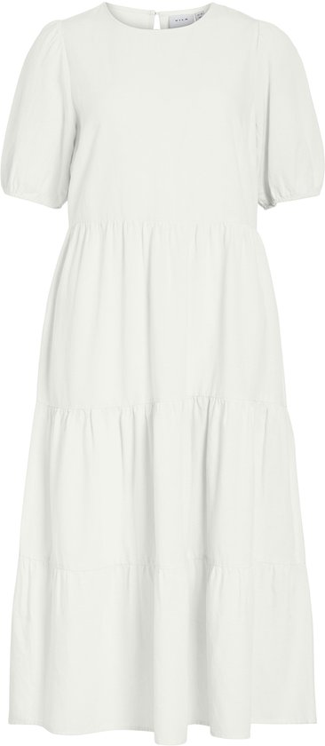VILA - VIPRISILLA 2/4 O-NECK MIDI DRESS/VOL/R - Dames - Mini jurken