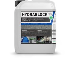 Hydrablock Pro 5L (20m2) - Beton impregneermiddel - Gegarandeerd 100% waterdicht - Kelder waterdicht maken - Opstijgend en Optrekkend vocht - Permanente Kelderdichting