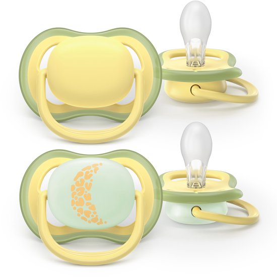 Philips Avent Ultra Air Day & Night - Ademend en lichtgewicht fopspeen (18mnd+) - 2 stuks - SCF349/53 van Philips — afbeelding 2