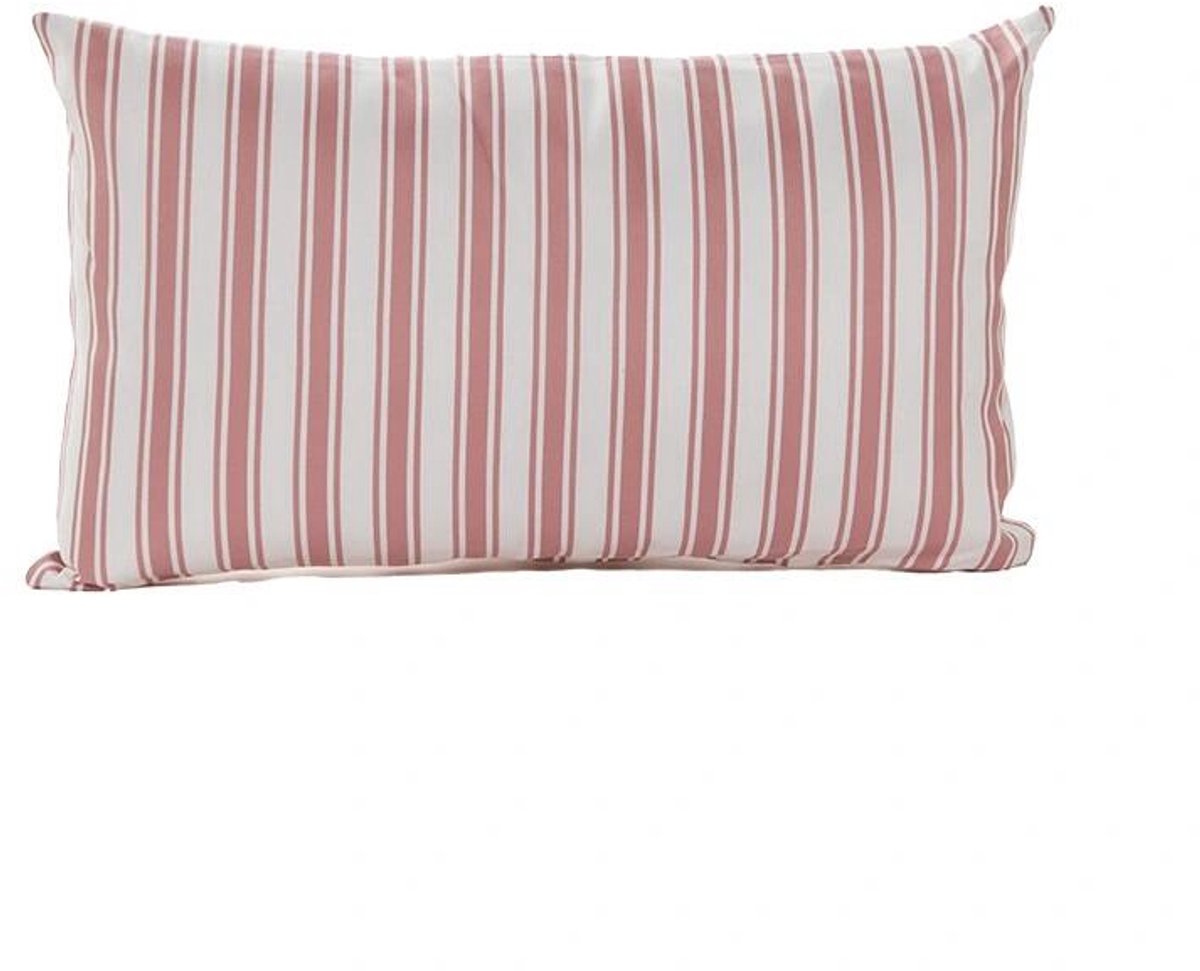 Annas collection - Buitenkussen 30x50 cm Roze Streep