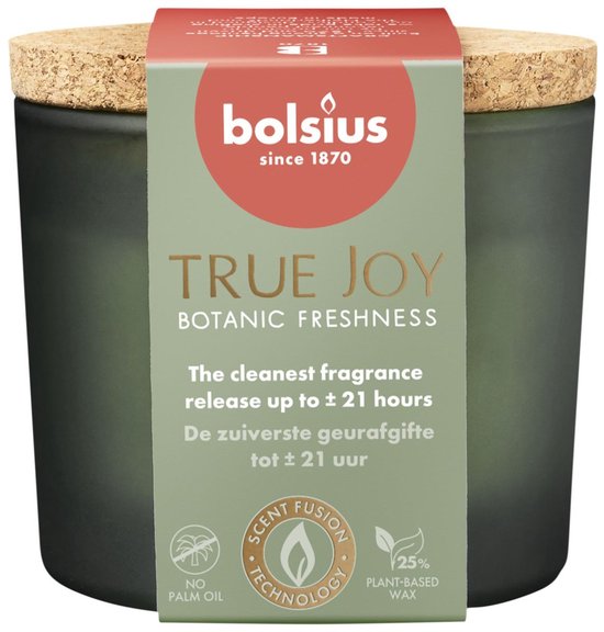 Bolsius - True Joy - Geurglas met kurk - 66/83 - Botanic Freshness