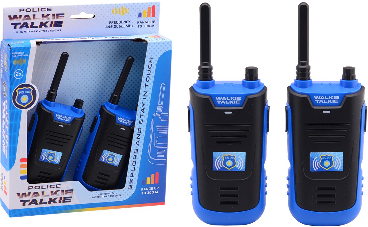 Walkie Talkie Politie - 300 meter bereik