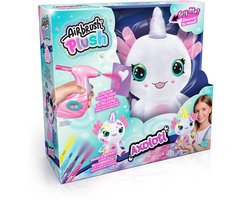 Airbrush pluche axolotlcorn oplichtend speelgoed knuffel axolotl.