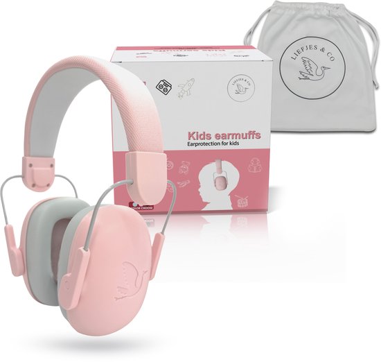 Liefjes & Co Hushy Gehoorbescherming Voor Kinderen en Peuters – Gehoorbeschermers - Oorbeschermers voor kinderen Roze