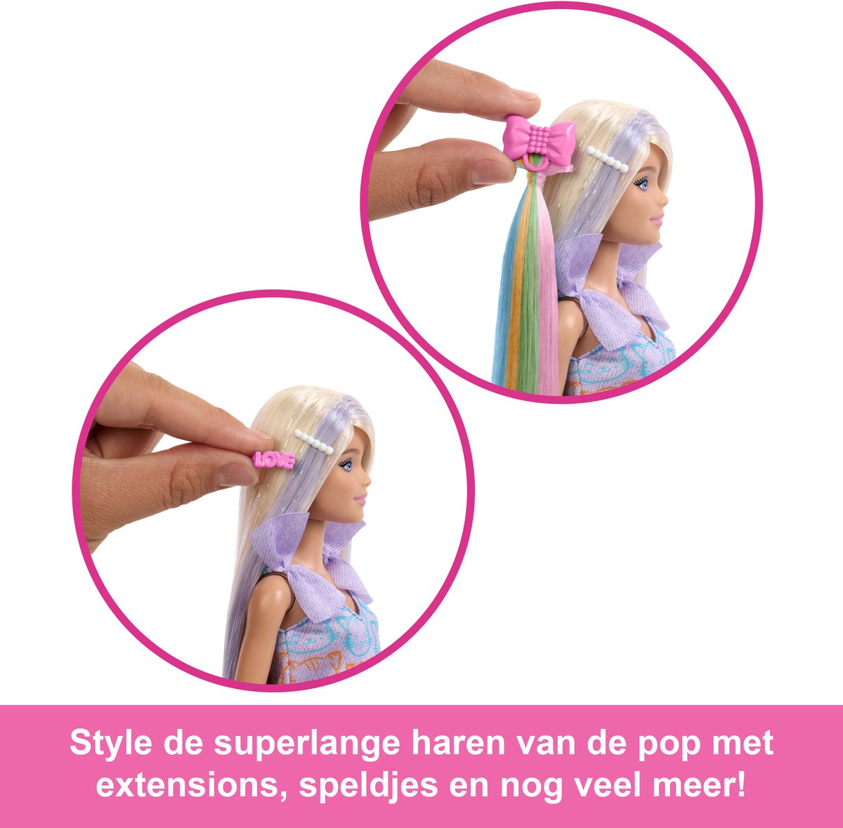 Barbie Fun & Fancy Pop - Blonde Modepop met Extra Lang Haar en 2 Looks — afbeelding 4