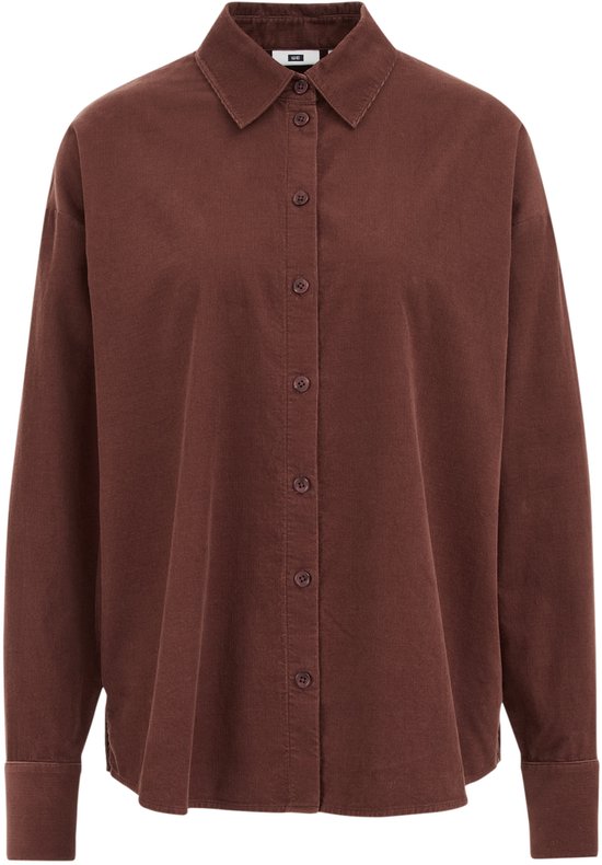 WE Fashion Dames Oversized corduroy blouse
