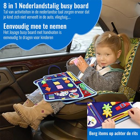Busy Board Book Montessori Speelgoed - Nederlands - Montessori activiteitenboek - Educatief speelgoed meisjes Speelgoed - Peuter speelgoed jongens motoriek speelgoed 1 jaar 2 jaar Jongens speelgoed 3 jaar - sinterklaas cadeautjes speelgoedboek 2025 van Merkloos — afbeelding 5