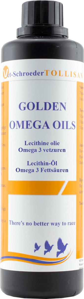 Golden omega Oils 500ml - Vet Schroeder Tollisan - voor postduiven