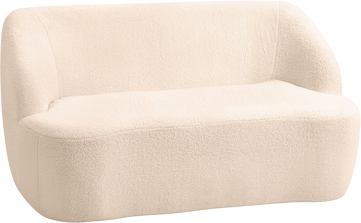 HOMCOM-Loveseat-142x85x73.5cm-Toulette stof-Beige