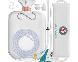 QPFO® Detox Enema Set Voor Thuisgebruik - Professionele Darmreinigingsset - Herbruikbaar Met Accessoires
