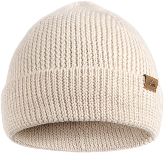DANISH ENDURANCE Beanie met Merinowol- Gebreid - Wit