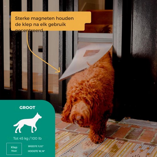 Honddeur Afsluitbaar Zelfsluitende functie Stevige hordeur voor hond Kat Gemakkelijk veilig Vrij binnenkomen kopen vanaf een prijs van 24