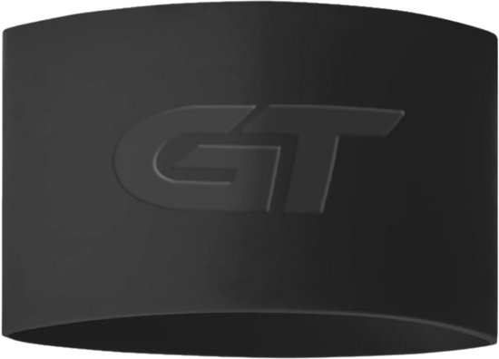 Zwarte GT GRIP Tape met ingedrukt GT logo, op een witte achtergrond.