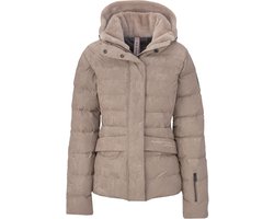 PK International - Winterjas - Dames - Wintersport - Waterdicht - Ademend - Winddicht - Gewatteerd - Capuchon - Bellisimo - Beige - XL/42