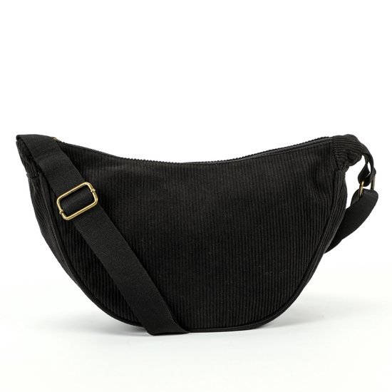 Sac bandoulière MosyMillie pour femme - Sac à bandoulière pour femme - Sac banane - Sacs banane pour femme - Sacs bandoulière - Sac banane - Zwart