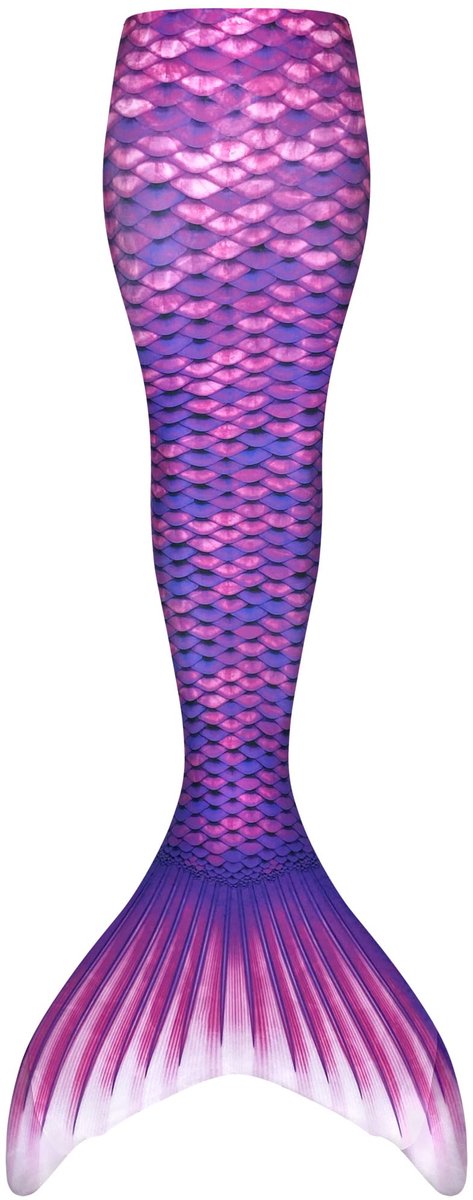 Zeemeerminstaart voor volwassenen maat XS (30-32) - Fin Fun Asian Magenta set met monovin met voetvakjes