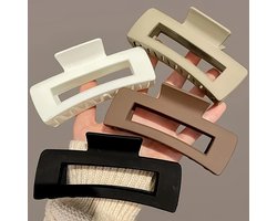 Haarklemmen - Set van 4 - Verschillende kleuren - 8,5cm - Haaraccessoires - Stijlvol - Must-have