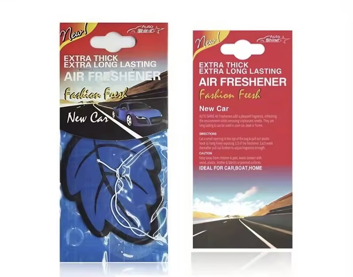 Geurboom New Car Scent - 6 Stuks - Autoparfum - Luchtverfrisser auto - Laat je auto als nieuw ruiken!