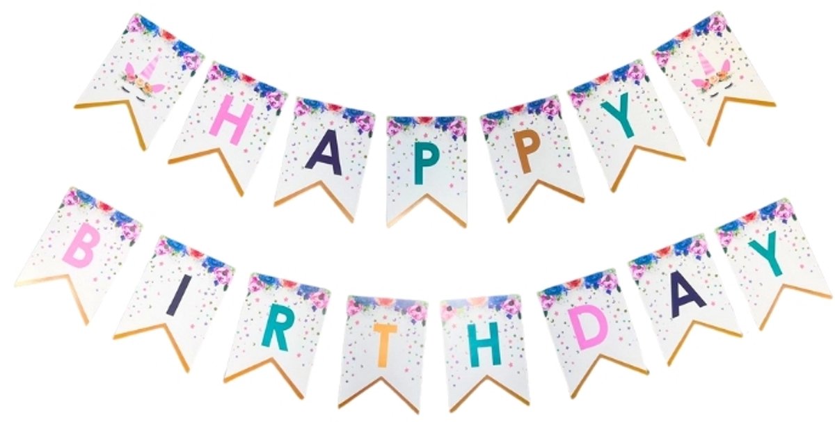 Slinger Happy Birthday Unicorn Wimpers