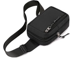 Sling Bag Borsttas, klein, voor heren en dames, schoudertas, waterdichte schoudertas, kleine crossbody mobiele telefoontas voor jongens en meisjes, outdoor sporten wandelen