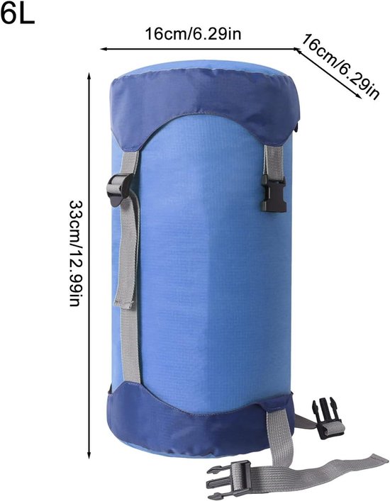 ZVD Compression Sacks Backpacking, Waterproof Travel Compression Bags, Camping Stuff Sack, Lightweight Design, Space saving, for Sleeping Bag, Clothes, Blanket, Pillow Storage van Merkloos — afbeelding 2