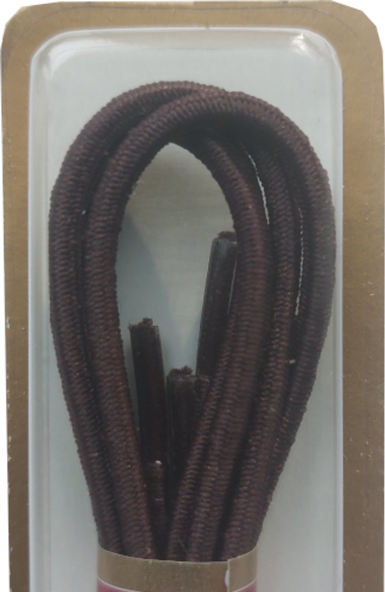 Ronilux Top Class Elastische Veter - Donker Bruin - Rond - Lengte 90 cm - Dikte 2,5 mm - Schoenveter