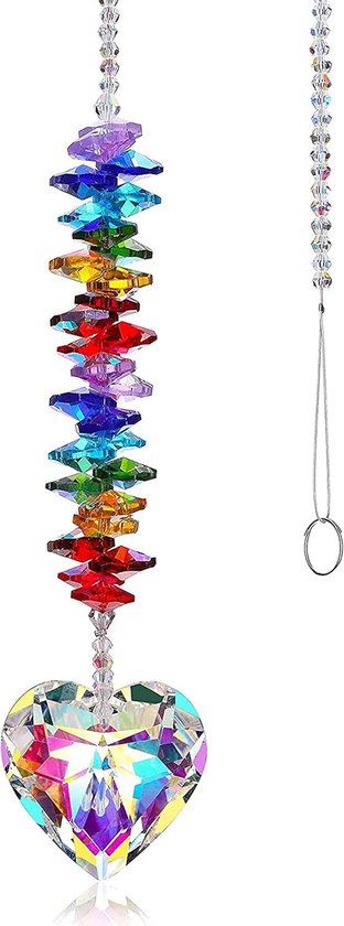 15 Harten Feng Shui Kristal Raamdecoratie Oranje 15 Harten Feng Shui Kristal Raamdecoratie Oranje