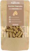 Gember Capsules 100% Puur - 60 Capsules - Aanvulling op Gemberthee of Dagelijks Supplement - 500mg per Capsule