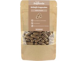 Shilajit Capsules 100% Puur - 60 Capsules - Alternatief voor Shilajit Gummies en Resin - 500mg per Shilajit Capsule