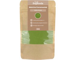Ceremonial Matcha - Eerste Pluk en 100% Puur - 40gram - Matcha Poeder is rijk aan Antioxidanten - Authentieke Matcha Thee uit Japan - Traditioneel Gebruikt voor Energie en Focus
