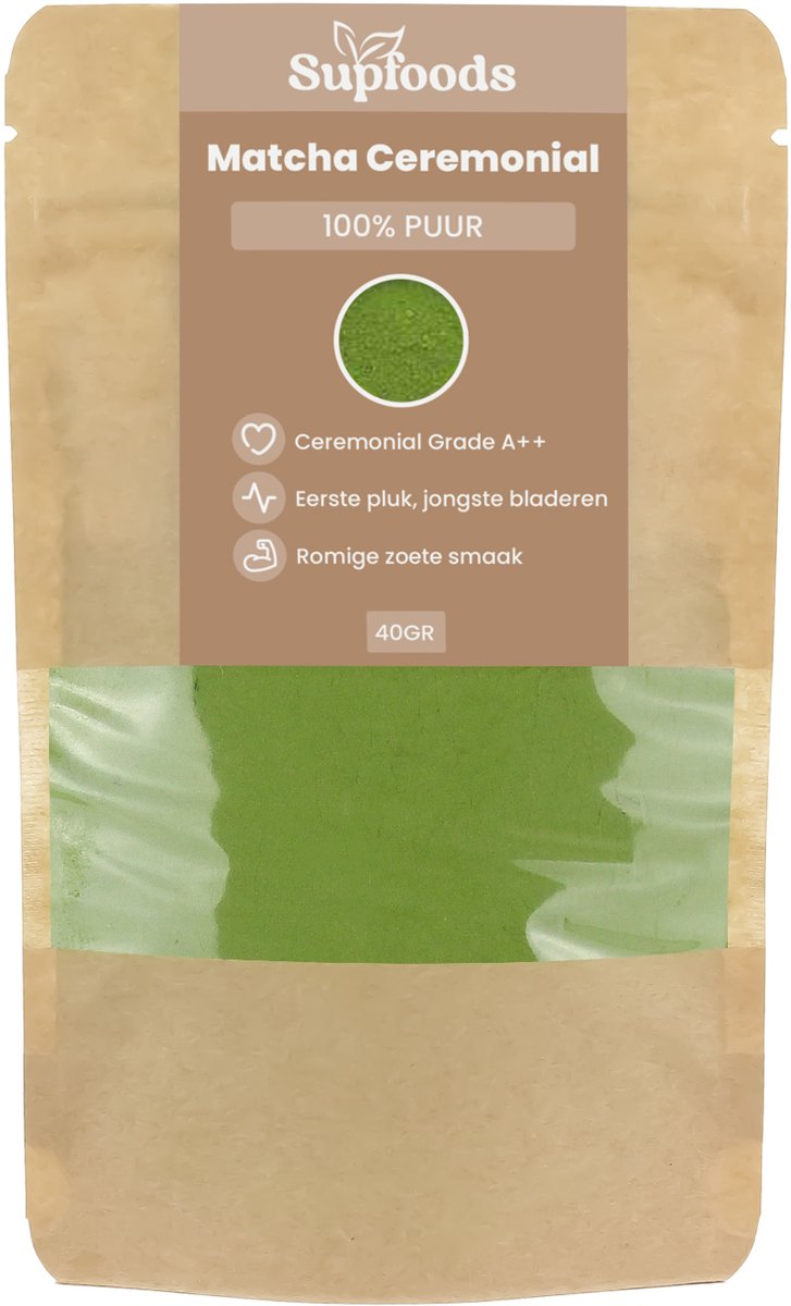 Supfoods Ceremonial Grade matcha 40 g