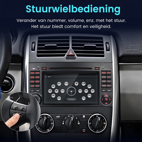 4 128GB Android Autoradio voor Mercedes A/B/V-Klasse & Sprinter W906