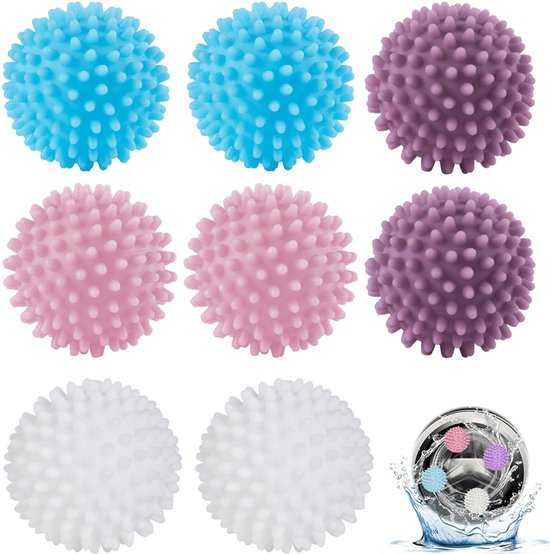 Foto: Drogerballen wasbollen wasballen wasbol was bal droger ballen wasdrogerballen wasdroger droogballen anti haar droogballen wasbollen voor wasmachine herbruikbaar voor wasdrogers en wasmachine voor het reinigen van kleding thuis