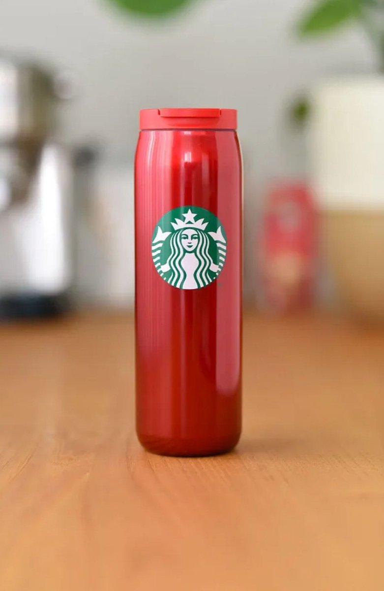 Starbucks Tumbler ss shimmer red 16 Oz