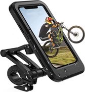 Support de téléphone de vélo Support de boîtier de moto étanche réglable Support de support de téléphone portable