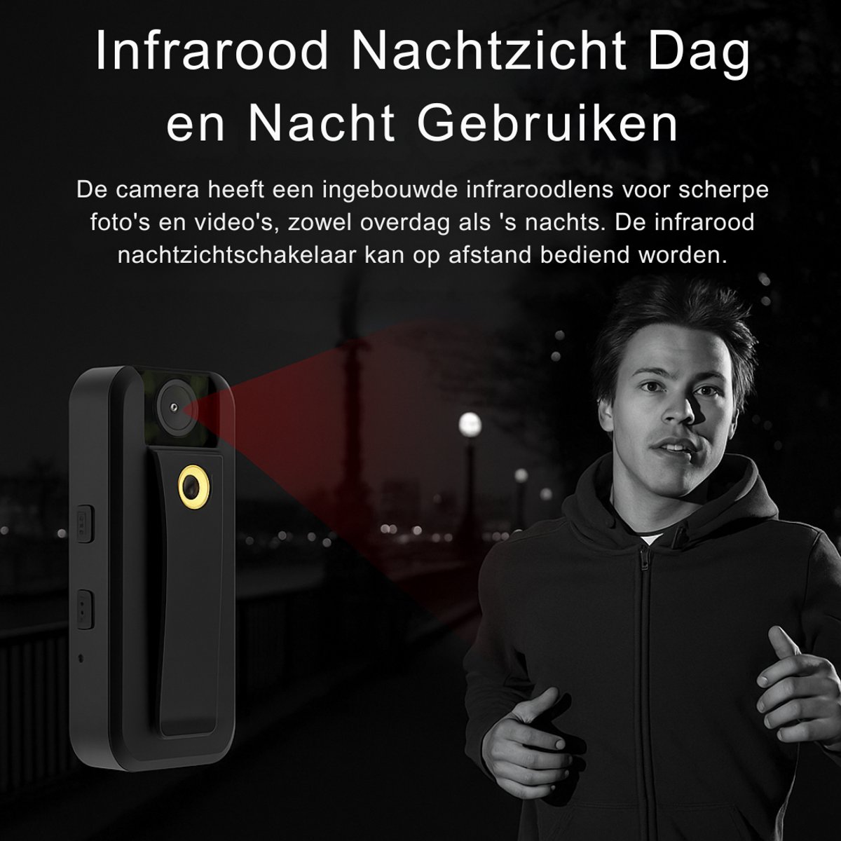 Narvie 3MP Draadloze Beveiligingscamera – WiFi IP Camera met Batterij, Nachtzicht, Bewegingsdetectie & 32GB SD-kaart – Voor Binnen & Buiten – foto 3