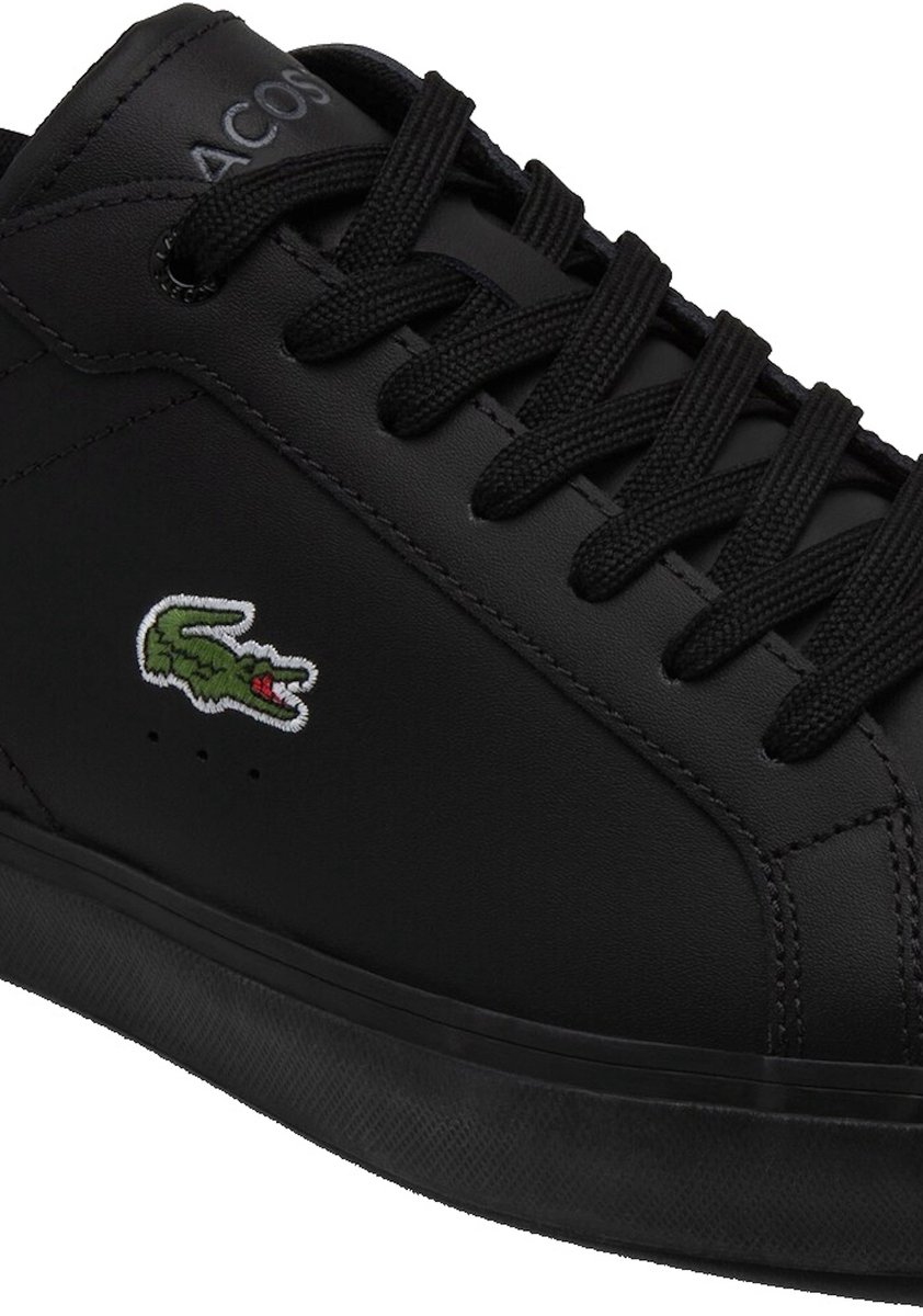 Lacoste POWERCOURT 125 2 SMA BLK/BLK Heren Sneakers Zwart